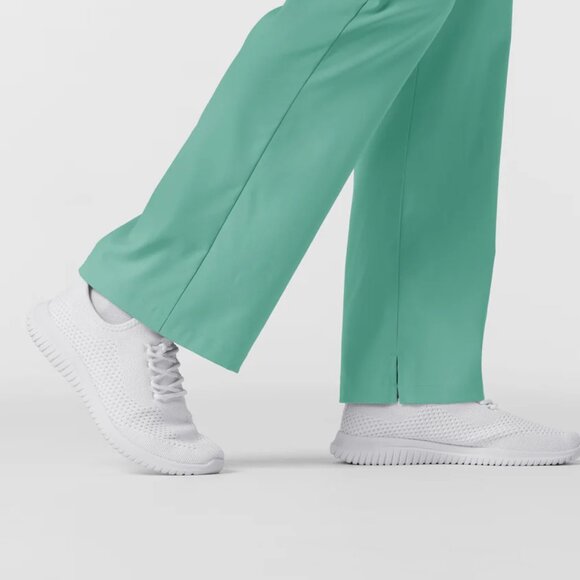 Boundless Women's Bootcut Scrub Pant Turquoise LARGE - Picture 6 of 6